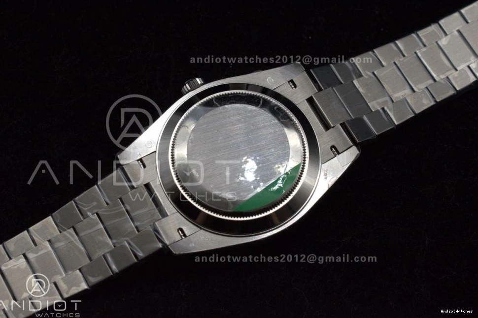 A 718 Weight 40 Dial SS GSF Gain on Black Bracelet Bright Crystal President DayDate 0123